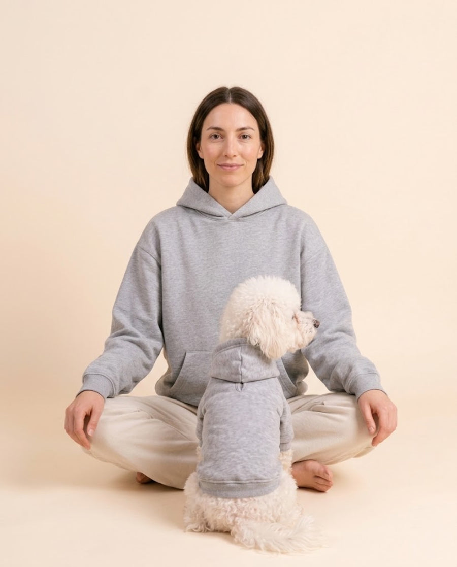 Personalisiertes Partner-Hoodie-Set Dog mom oder Dog dad mit dem Namen deines Hundes